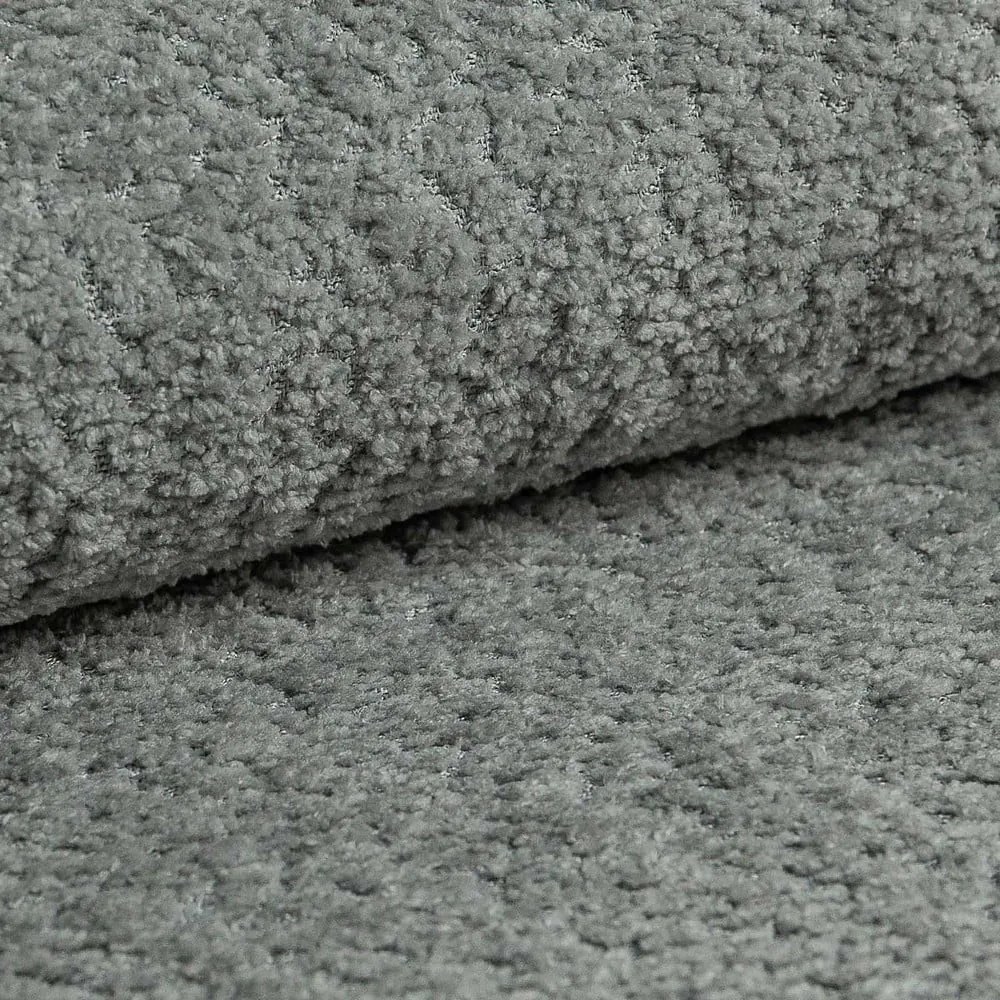 Sivá rohová pohovka z textílie buklé (pravý roh/do L) Ariella – Ropez