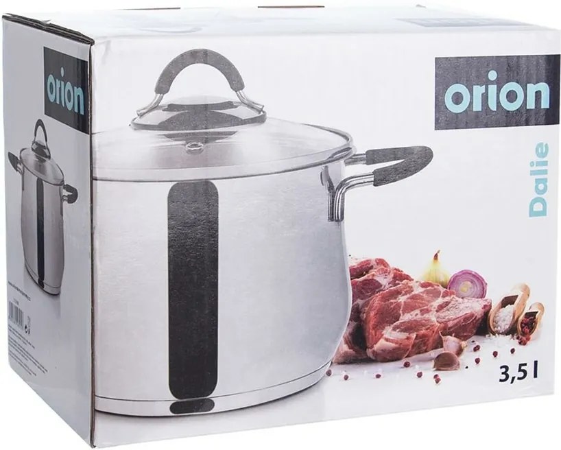 Orion Hrniec nerez DALIE 3,5 l sklenená pokrievka, 3,5 l