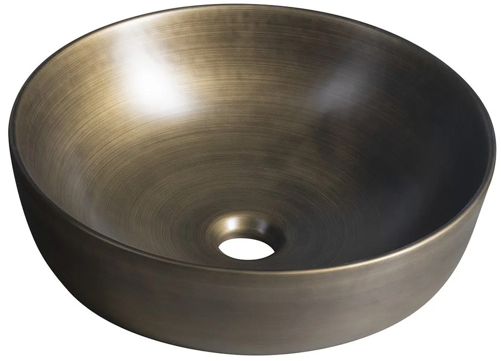 Sapho Sapho, PRIORI keramické umývadlo, priemer 41,5 cm, bronz, PI032