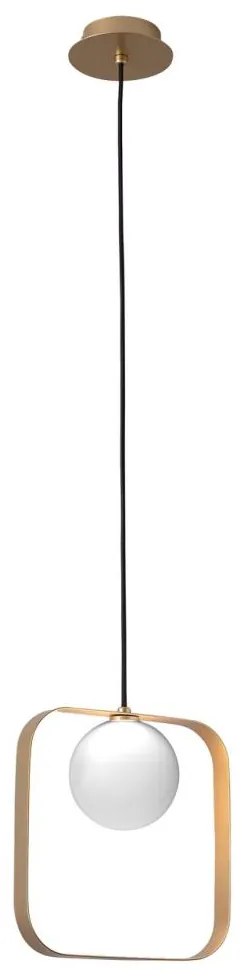 Luster na lanku TULA 1xG9/28W/230V hranatý zlatá