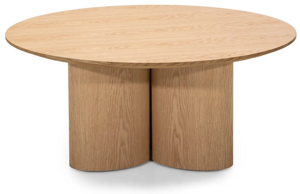 Kulatý konferenční stolek Torino 100 cm dub přírodní
