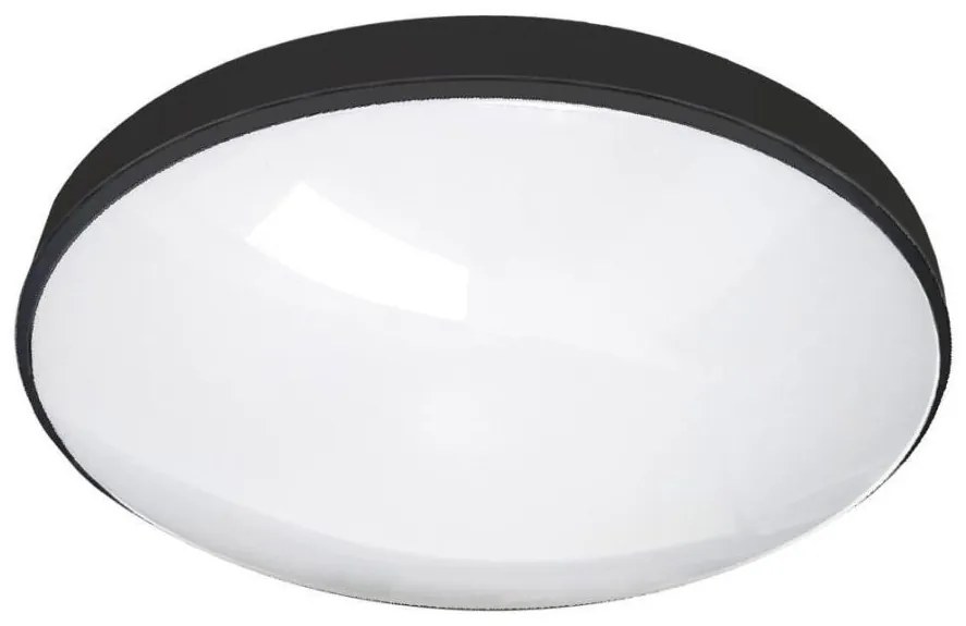 LED Kúpeľňové stropné svietidlo CIRCLE LED/18W/230V 4000K pr. 30 cm IP44 čierna