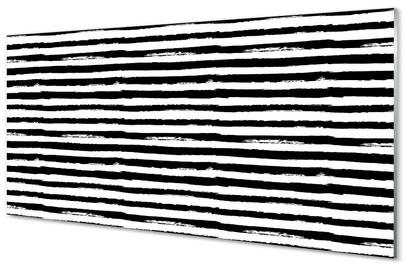 Nástenný panel  Nepravidelné pruhy zebra 125x50 cm