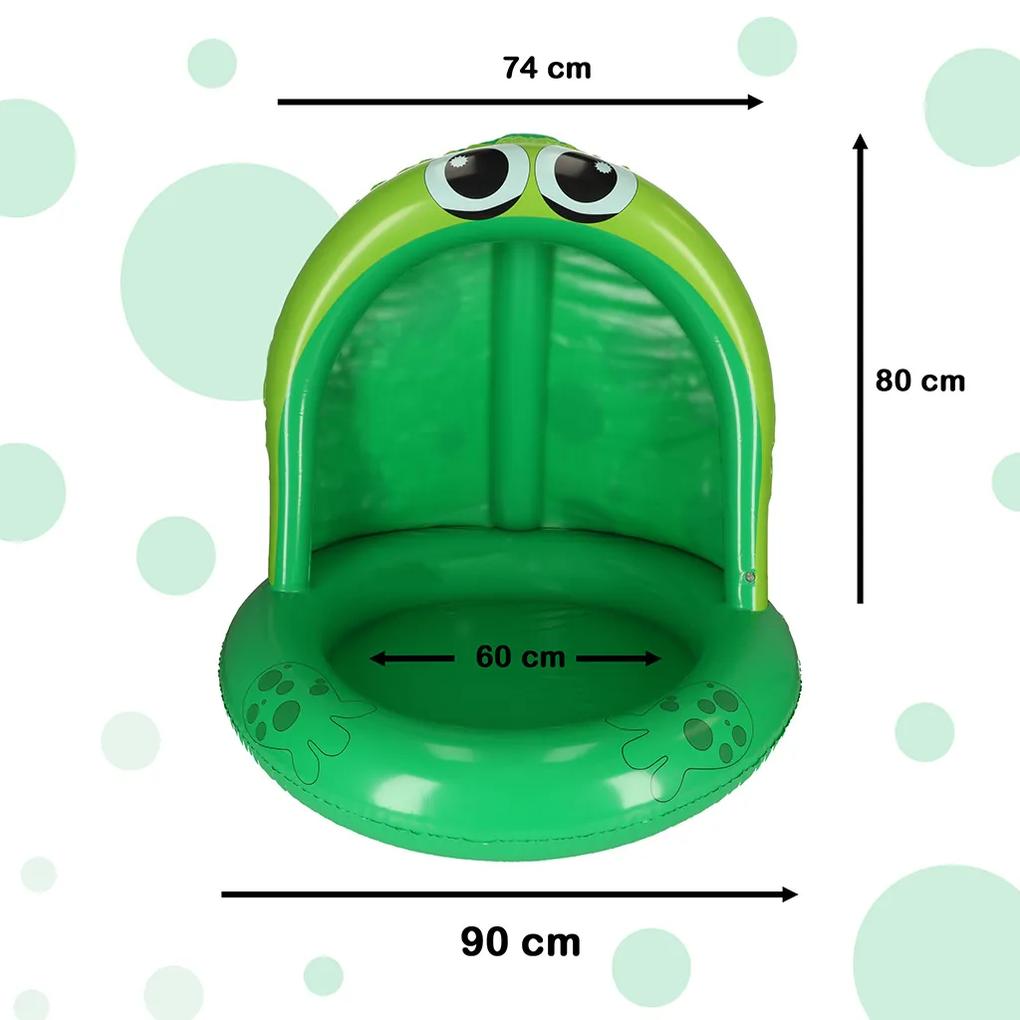 IKO Detský bazén so strieškou 95 cm - žabka