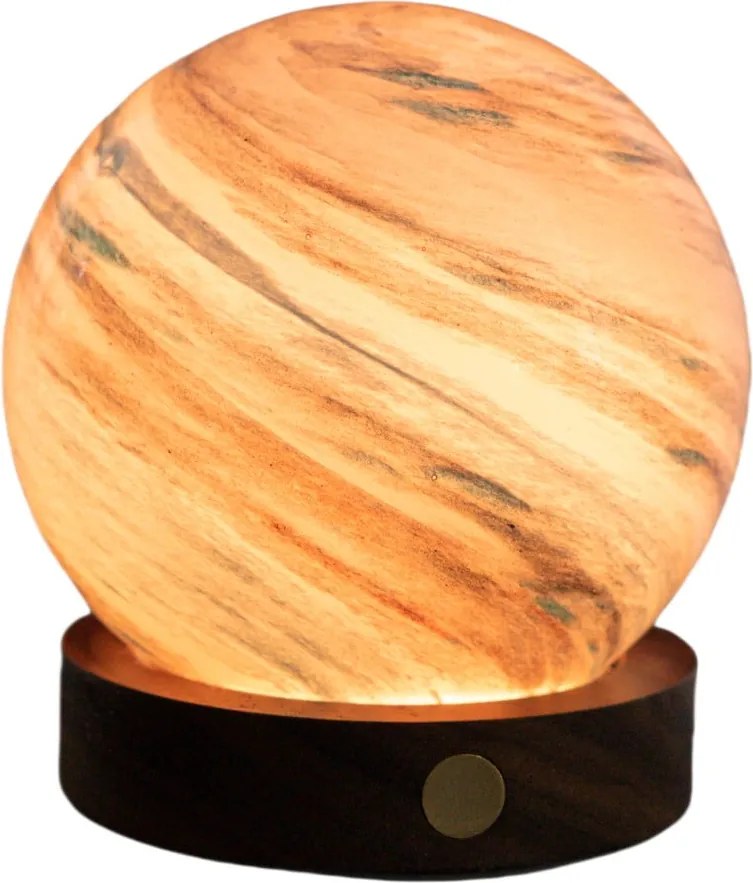 Hnedá/tmavo prírodná svetelná dekorácia na USB ø 8 cm Polar Cloud – Gingko