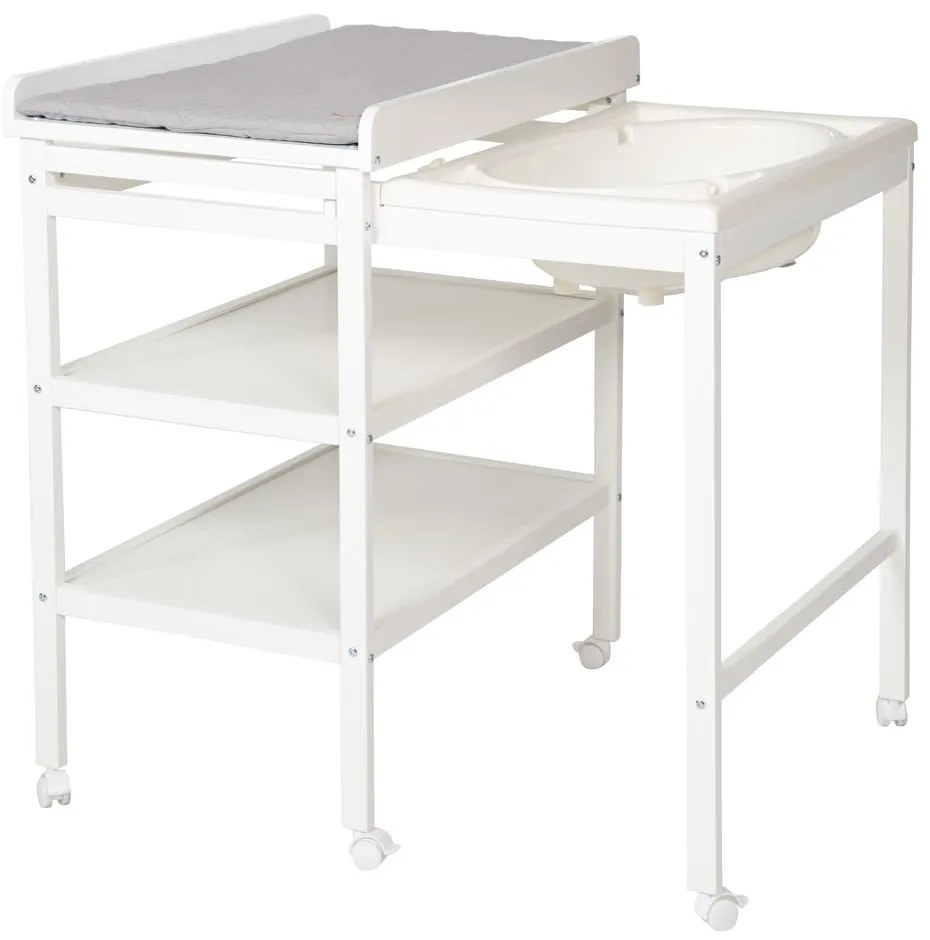 Biely prebaľovací pult Style grau – Roba