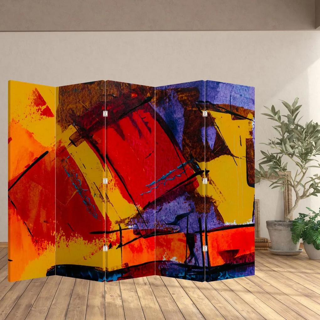 Paraván - Abstrakcia (210x170 cm)