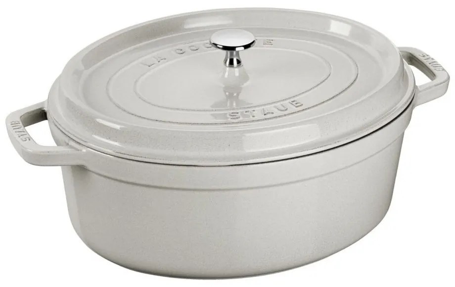 Staub Cocotte hrniec oválny 23 cm/2,3 l biela hľuzovka, 11023107