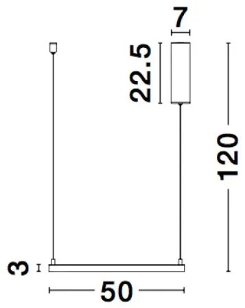 LED luster Eterna 50 čierne
