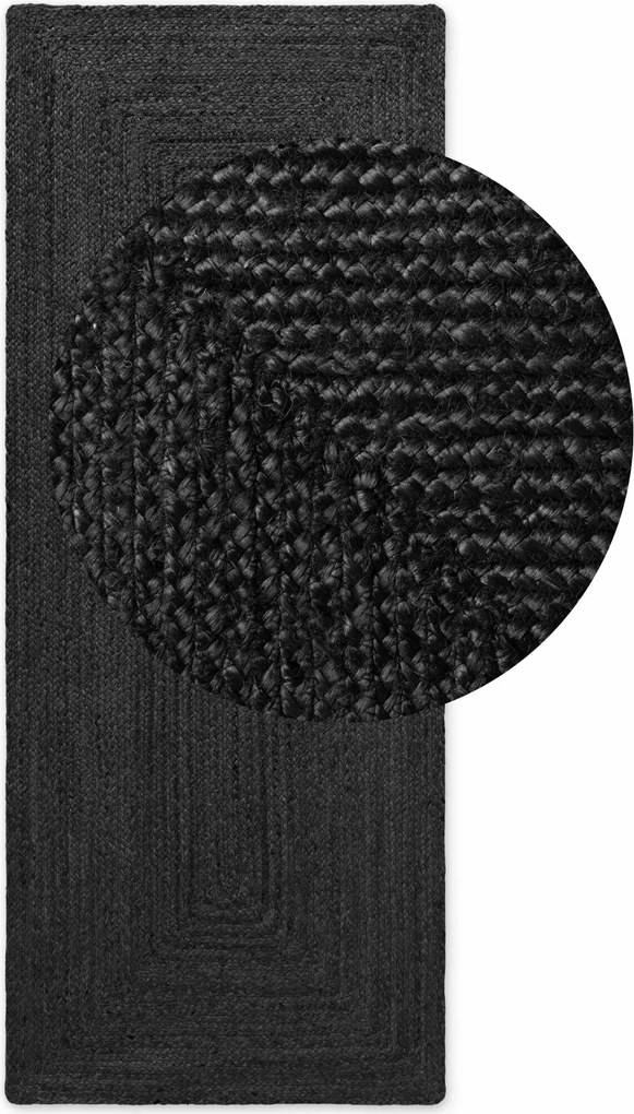 Hanse Home, Behoun Juno 106324 Black, 80x200, čierna, chodba / predsieň