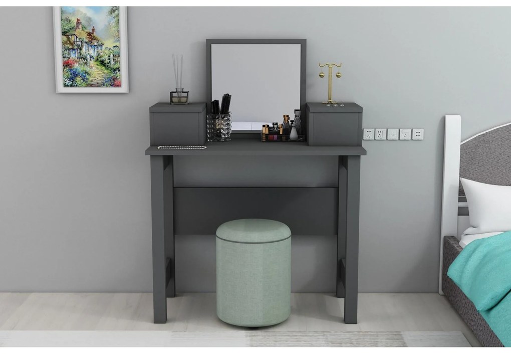 Toaletný stolík Lory (antracit). Vlastná spoľahlivá doprava až k Vám domov. 1107863