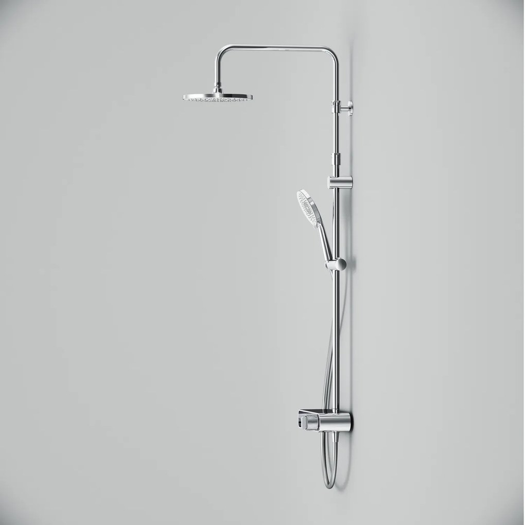Sprchový systém AM.PM X-Joy F0785A600 s poličkovou batériou, chróm