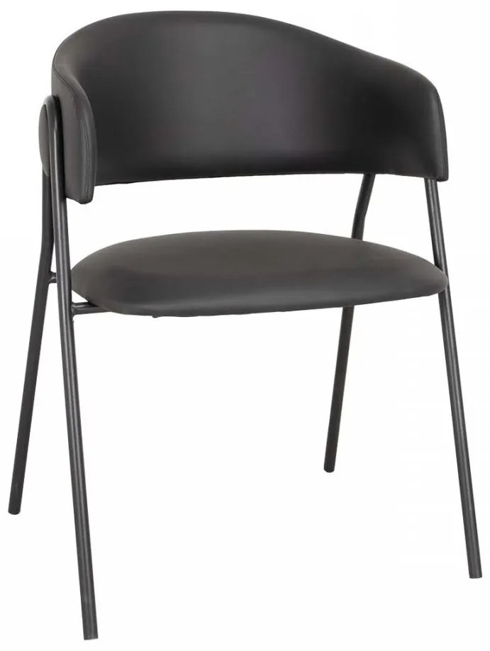 LINA ČALÚNENÁ STOLIČKA dark grey