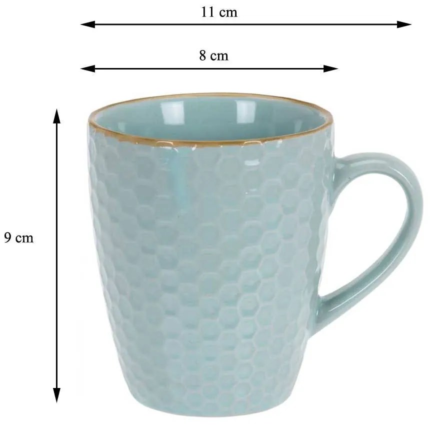 Keramický hrnček Glamour 230 ml sada 4ks