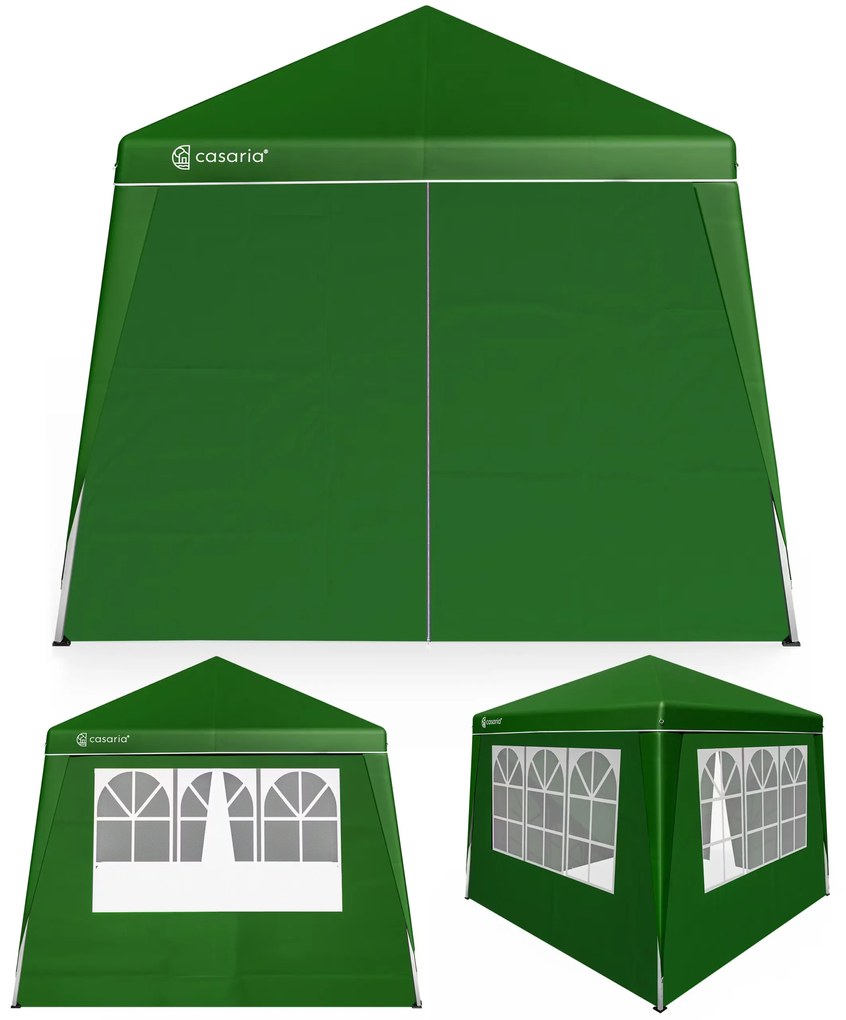 InternetovaZahrada Záhradný altánok Capri 3x3 m - 4 bočné steny - zelená