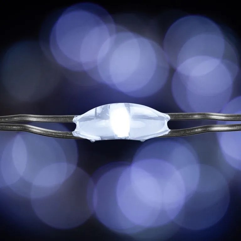 VOLTRONIC 2x svetelný drôt 200 LED, studená biela