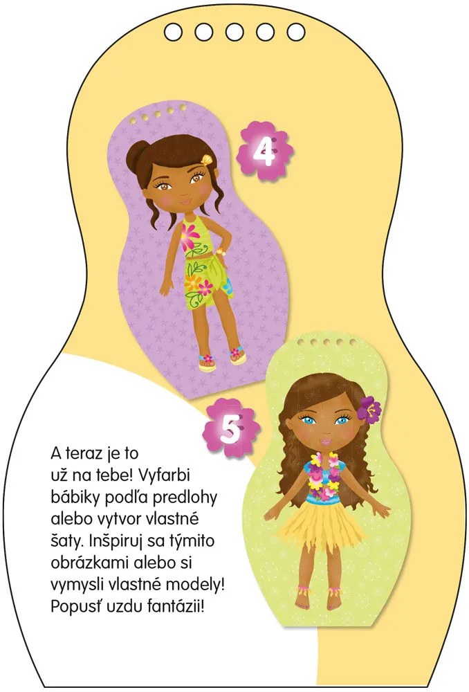 Obliekame tahitské bábiky Mohea