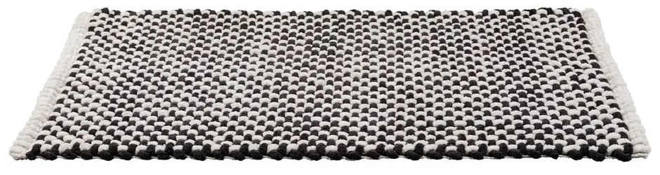 Čiern-obiela textilná kúpeľňová predložka 50x80 cm Covelo – Wenko