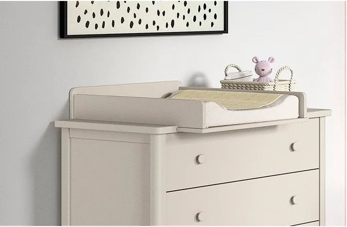 Béžová detská komoda s prebaľovacím pultom 89x90x55 cm Swingo – Vipack