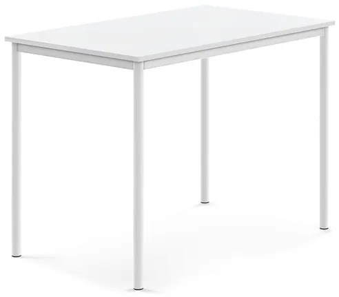 Stôl BORÅS, 1200x800x900 mm, laminát - biela, biela