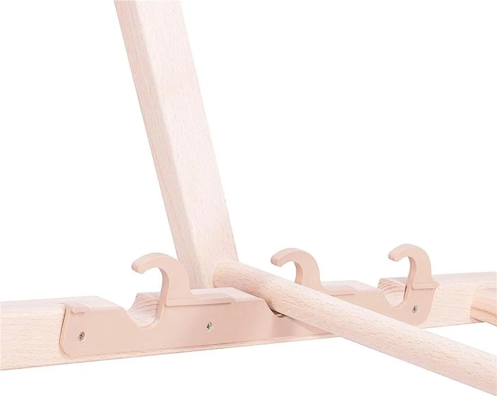 Drevené lehátko SPRINGOS DC003 OXFORD10 - červené