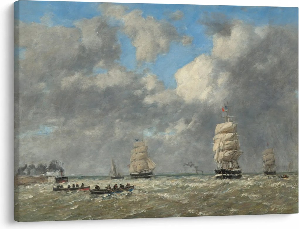 Obraz - Eugène Boudin, Le Havre, reprodukcia (70x50 cm)