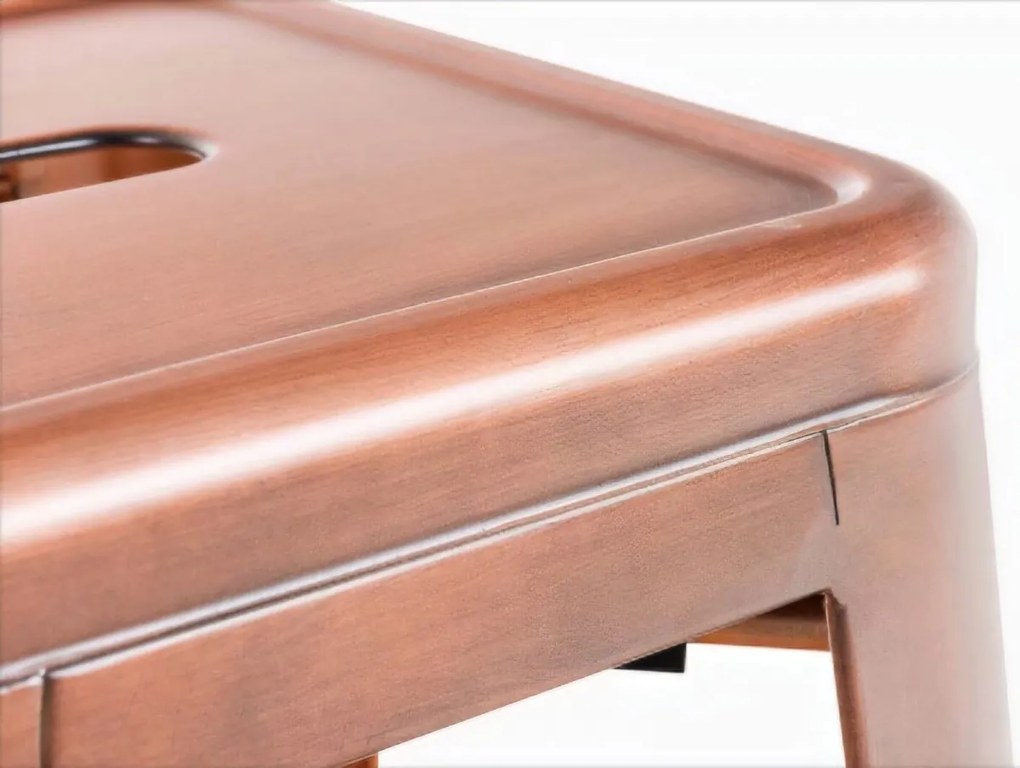 Kovová barová stolička Josh - Meď