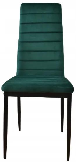 TRENDIE Jedálenská stolička Chicago zamatová zelená