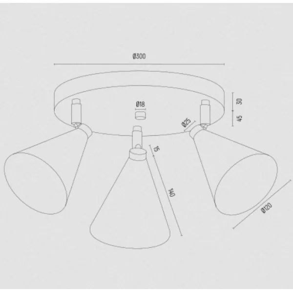 Argon 6245 - Bodové svietidlo LUCINDA 3xE14/7W/230V zelená