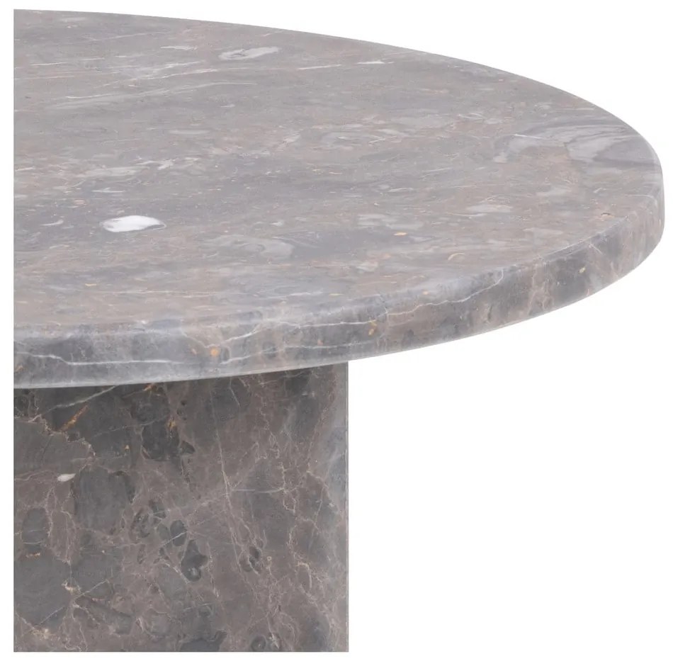 Mramorový okrúhly odkladací stolík ø 50 cm Naxos – Actona