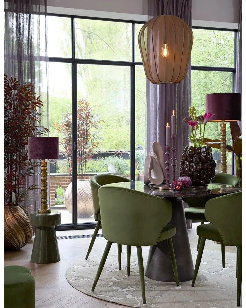 Kovový okrúhly odkladací stolík ø 29 cm Dakwa – Light &amp; Living