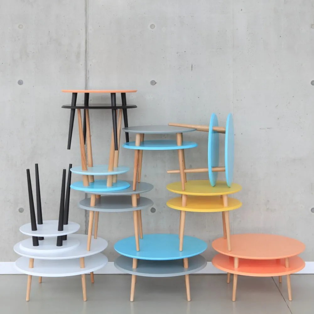 Tmavosivý konferenčný stolík Ragaba UFO, ⌀ 57 cm