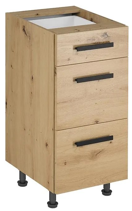 Skrinka do kuchyne Langen d40s3 úchyt dub artisan