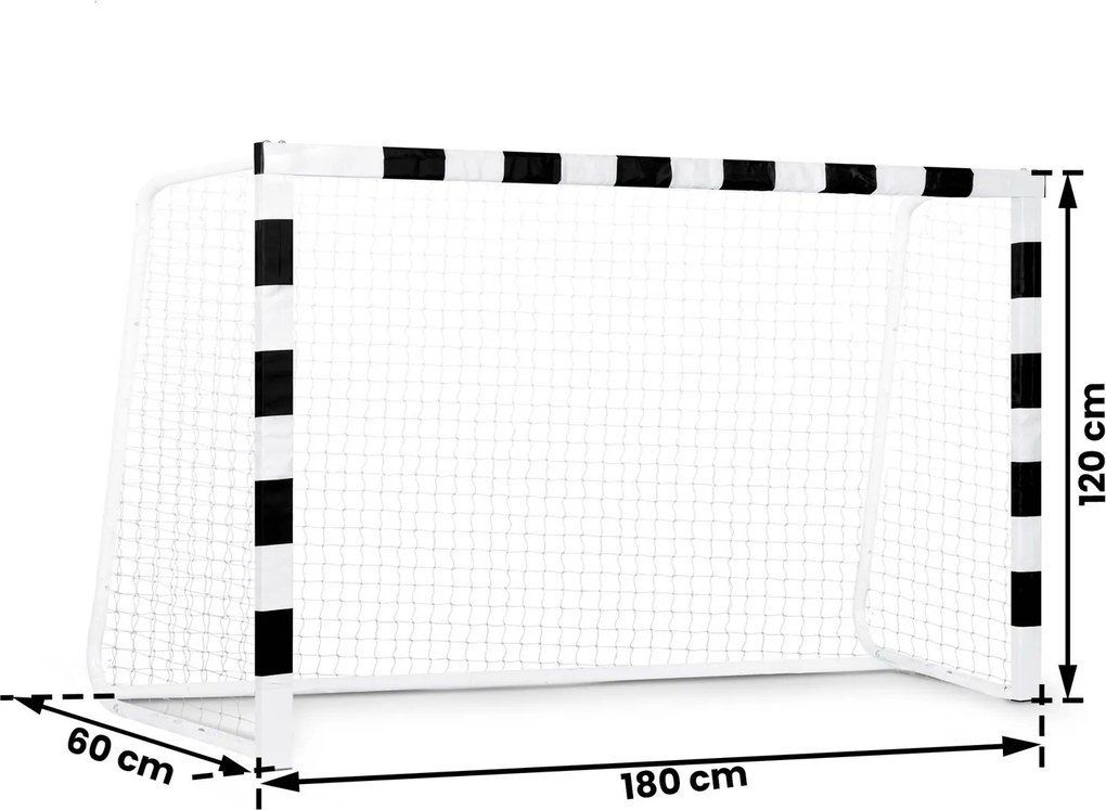 Neo-Sport Futbalová bránka 180 x 120 x 60 cm NS-464 čierna a biela