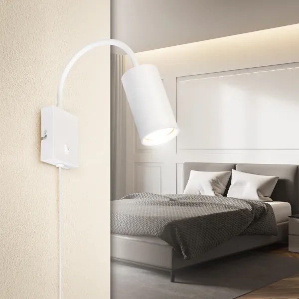 Brilagi - Flexibilná nástenná lampa SELE 1xGU10/30W/230V biela