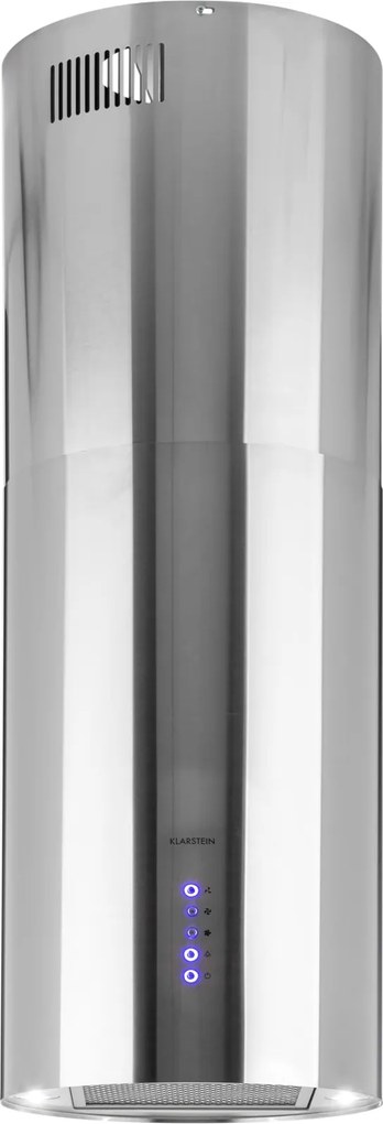 Klarstein Beretta ostrovná digestorová kapucňa Ø35cm odsávanie/recirkulácia 519m³/h LED nerez
