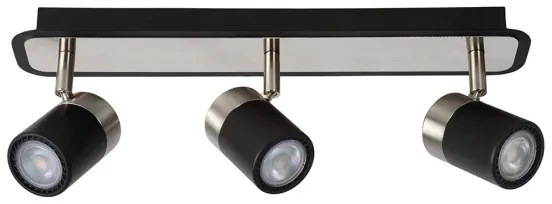 Lucide 26957/15/30 - LED Bodové svietidlo LENNERT 3xGU10/5W/230V čierny
