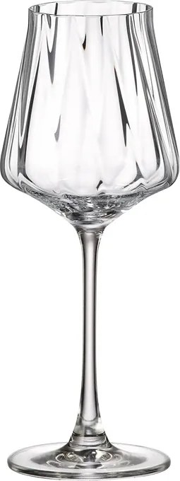 VÝPREDAJ Crystal Bohemia Cettia optic poháre na víno 370 ml
