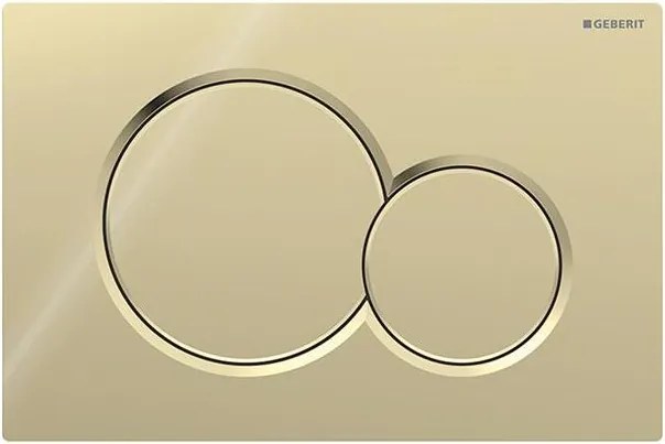 Geberit 115.770.DT.5 - Splachovacie tlačidlo Sigma01 Round 24,6x16,4 cm mosadz