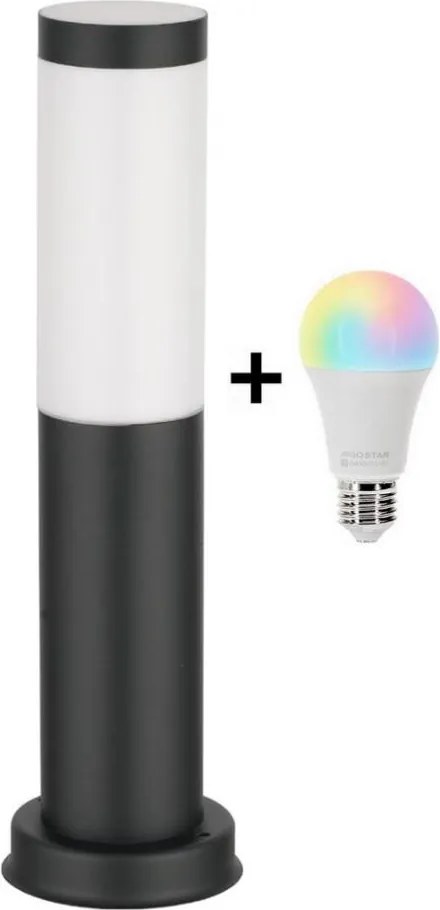 Brilagi - LED RGBW Vonkajšie svietidlo 1xE27/9W/230V 40 cm IP44 čierna