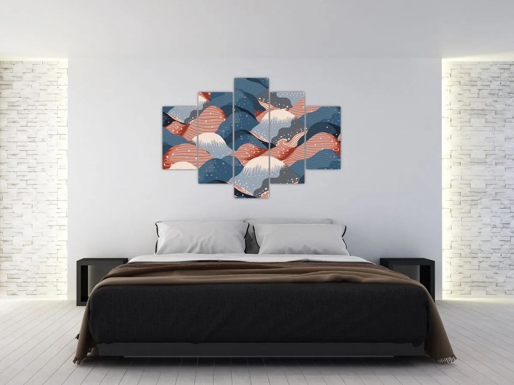 Obraz - Japonské vlny (150x105 cm)