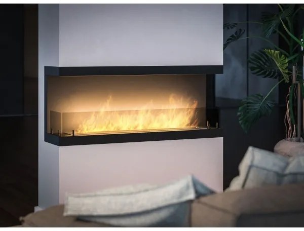 InFire - Vstavaný BIO krb 120x50 cm 5kW čierna