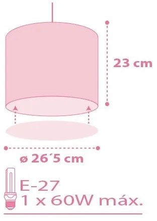 Dalber 62002S - Detský luster COLORS 1xE27/60W/230V