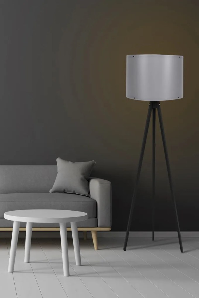 Stojacia lampa Timmy IV sivá/čierna
