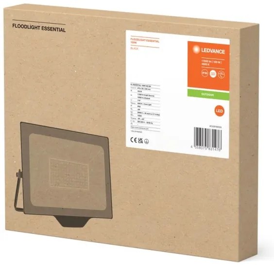 Ledvance - LED Vonkajší reflektor FLOODLIGHT ESSENTIAL LED/100W/230V IP65