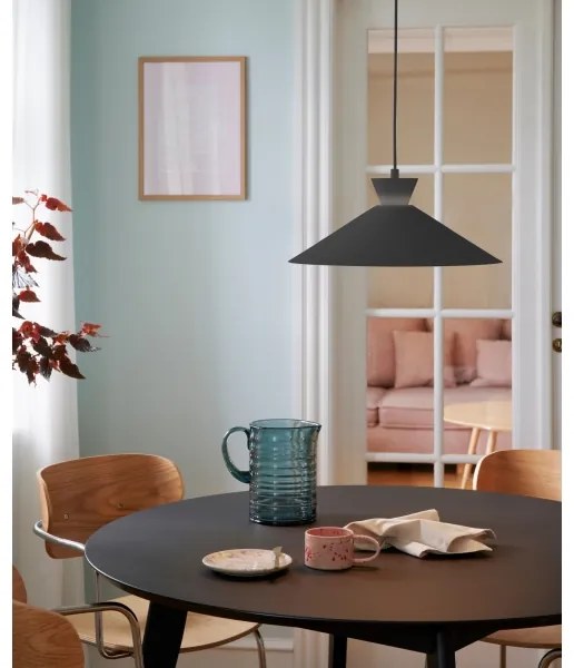 Nordlux - Luster na lanku DIAL 1xE27/40W/230V pr. 45 cm čierna