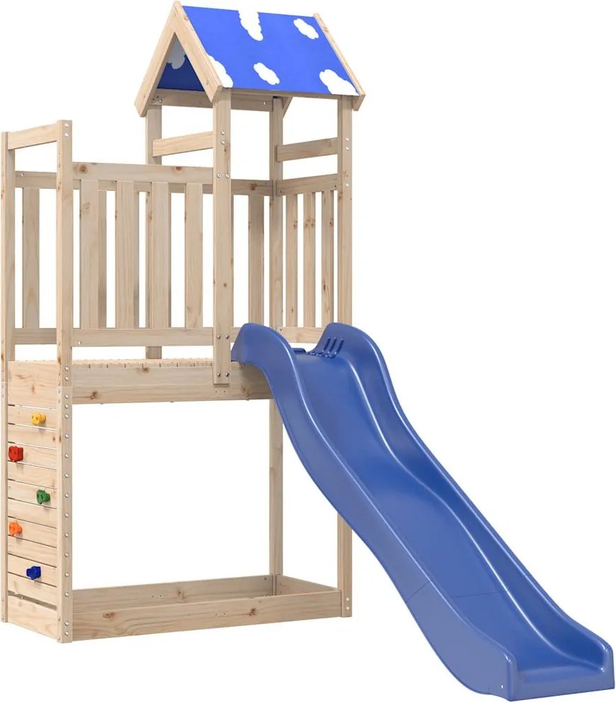 vidaXL Vonkajšia súprava na hranie masívna borovica