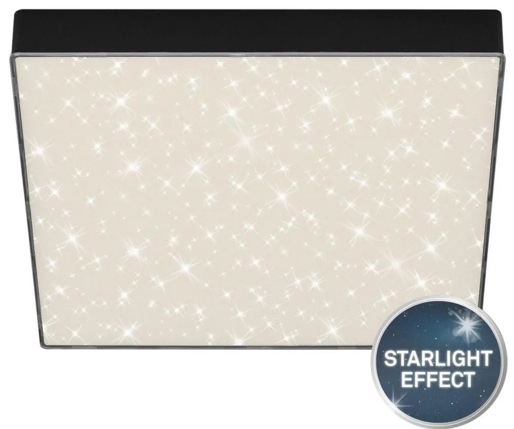 Briloner 7078-415 - LED Stropné svietidlo STAR SKY LED/21W/230V 28x28 cm čierna BL1622