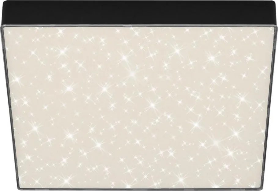 Briloner 7078-415 - LED Stropné svietidlo STAR SKY LED/21W/230V 28x28 cm čierna