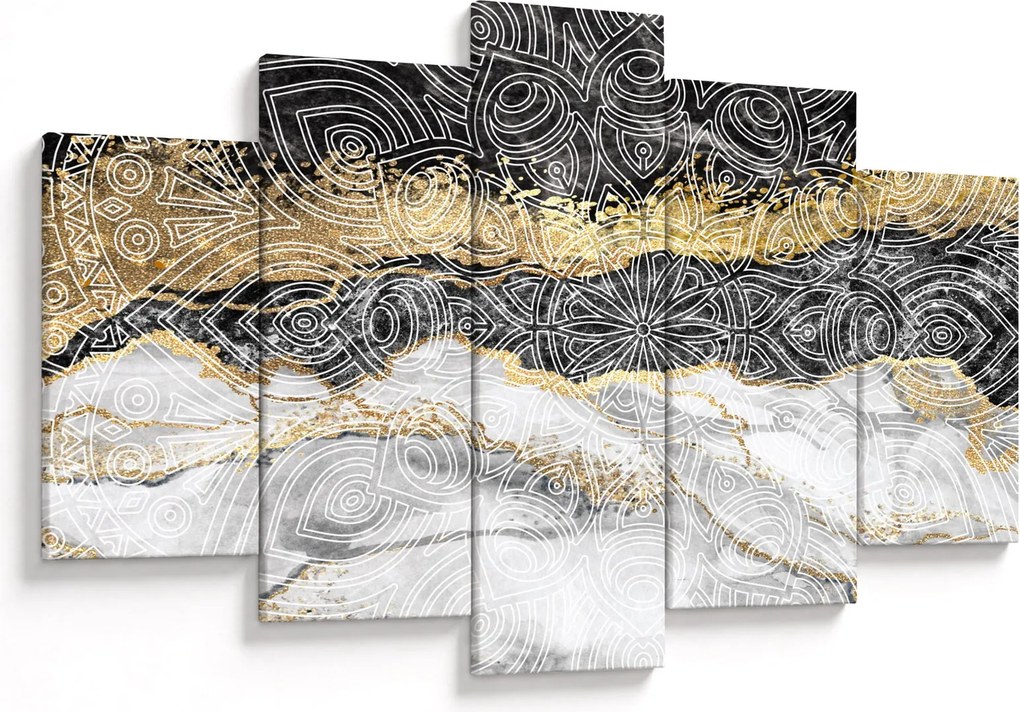 Obraz - Mandala v mramore (150x105 cm)